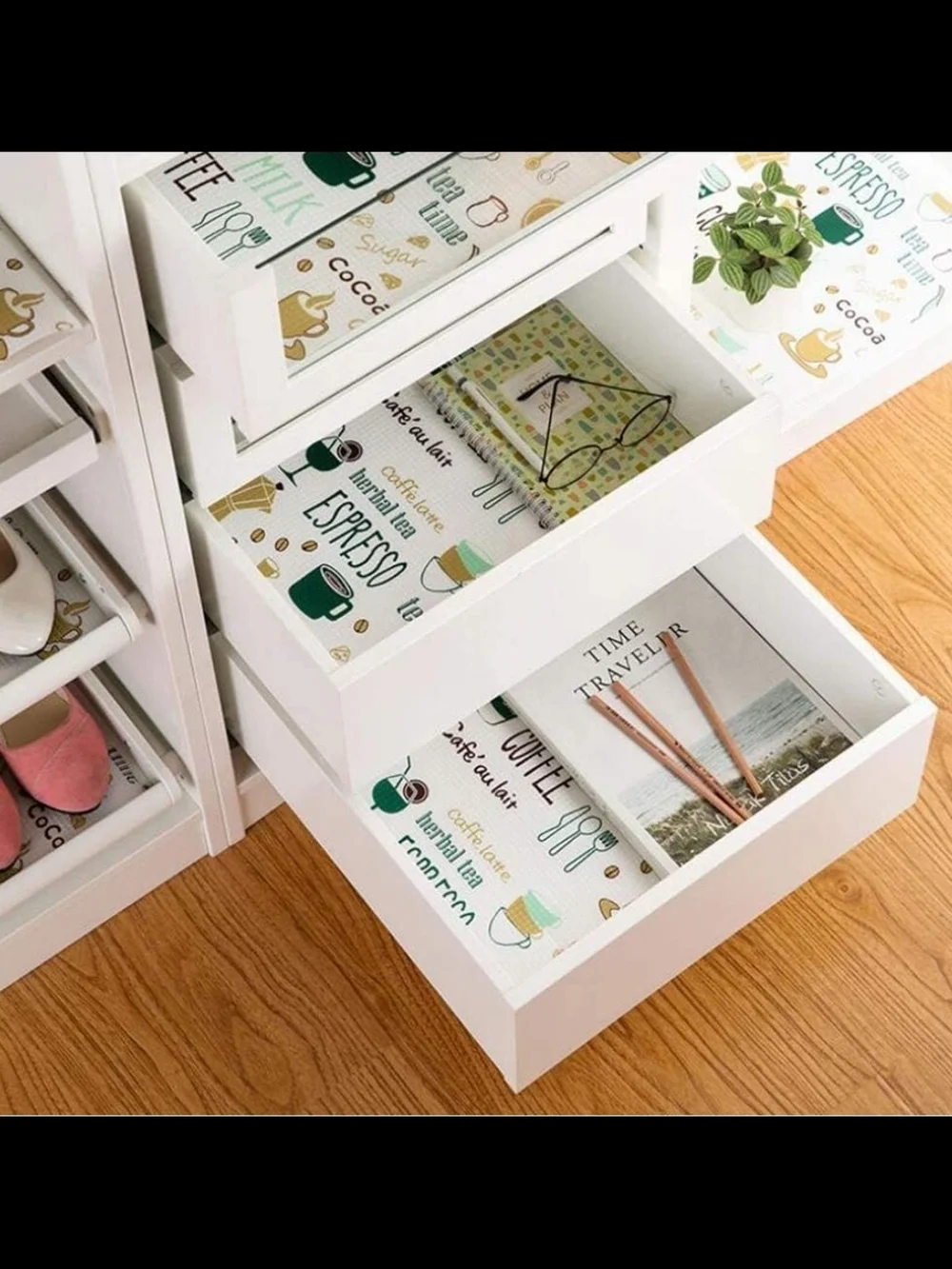 5 rolls of multifunctional shelf liners